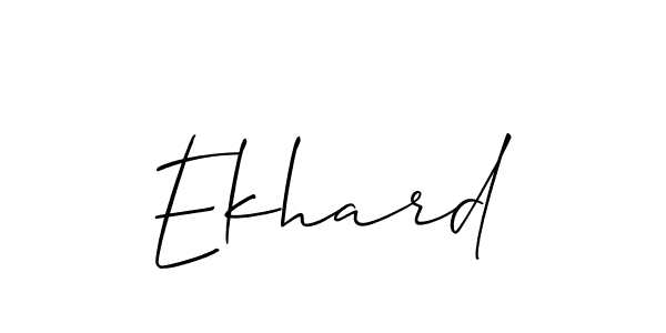 Design your own signature with our free online signature maker. With this signature software, you can create a handwritten (Allison_Script) signature for name Ekhard. Ekhard signature style 2 images and pictures png