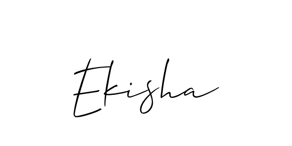 Best and Professional Signature Style for Ekisha. Allison_Script Best Signature Style Collection. Ekisha signature style 2 images and pictures png