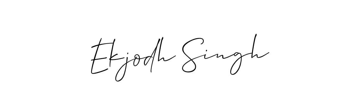 You should practise on your own different ways (Allison_Script) to write your name (Ekjodh Singh) in signature. don't let someone else do it for you. Ekjodh Singh signature style 2 images and pictures png