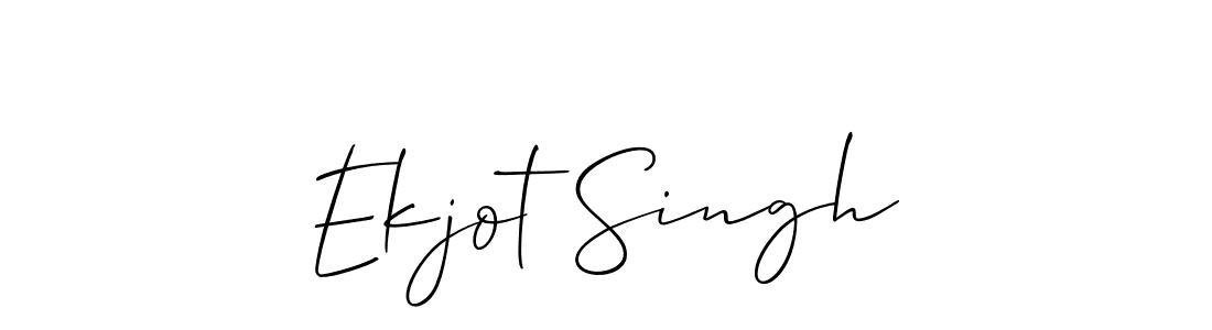 Ekjot Singh stylish signature style. Best Handwritten Sign (Allison_Script) for my name. Handwritten Signature Collection Ideas for my name Ekjot Singh. Ekjot Singh signature style 2 images and pictures png