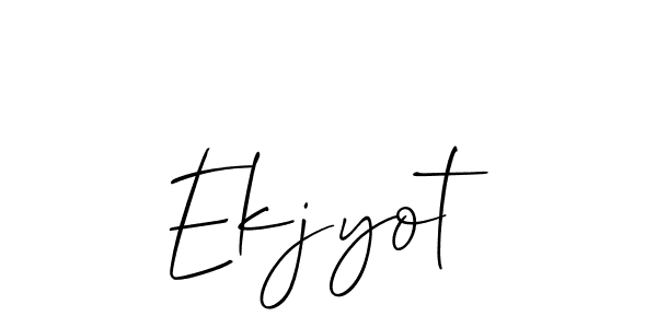 Ekjyot stylish signature style. Best Handwritten Sign (Allison_Script) for my name. Handwritten Signature Collection Ideas for my name Ekjyot. Ekjyot signature style 2 images and pictures png