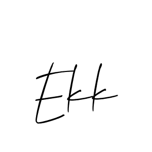 Best and Professional Signature Style for Ekk. Allison_Script Best Signature Style Collection. Ekk signature style 2 images and pictures png