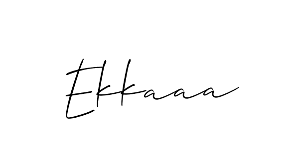 Allison_Script is a professional signature style that is perfect for those who want to add a touch of class to their signature. It is also a great choice for those who want to make their signature more unique. Get Ekkaaa name to fancy signature for free. Ekkaaa signature style 2 images and pictures png