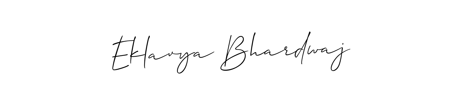 The best way (Allison_Script) to make a short signature is to pick only two or three words in your name. The name Eklavya Bhardwaj include a total of six letters. For converting this name. Eklavya Bhardwaj signature style 2 images and pictures png