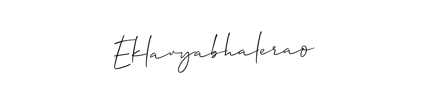 Make a beautiful signature design for name Eklavyabhalerao. With this signature (Allison_Script) style, you can create a handwritten signature for free. Eklavyabhalerao signature style 2 images and pictures png