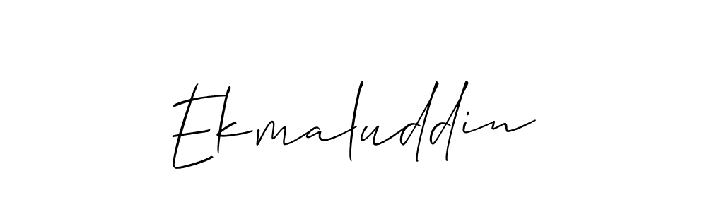How to Draw Ekmaluddin signature style? Allison_Script is a latest design signature styles for name Ekmaluddin. Ekmaluddin signature style 2 images and pictures png