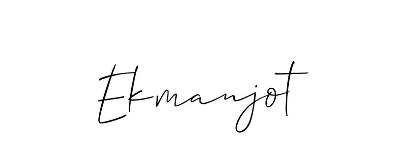 Allison_Script is a professional signature style that is perfect for those who want to add a touch of class to their signature. It is also a great choice for those who want to make their signature more unique. Get Ekmanjot name to fancy signature for free. Ekmanjot signature style 2 images and pictures png