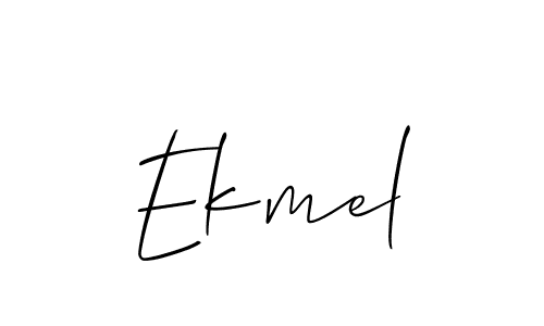 Also You can easily find your signature by using the search form. We will create Ekmel name handwritten signature images for you free of cost using Allison_Script sign style. Ekmel signature style 2 images and pictures png