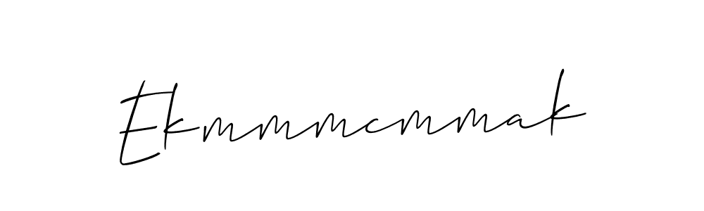 The best way (Allison_Script) to make a short signature is to pick only two or three words in your name. The name Ekmmmcmmak include a total of six letters. For converting this name. Ekmmmcmmak signature style 2 images and pictures png
