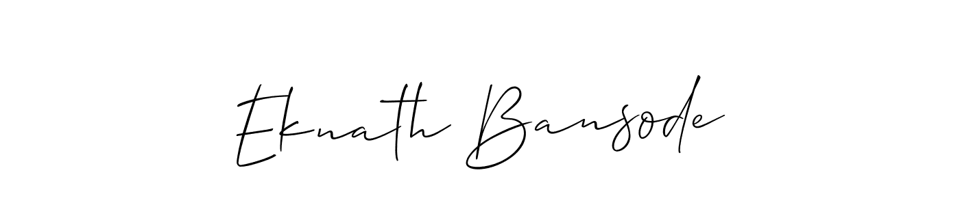 The best way (Allison_Script) to make a short signature is to pick only two or three words in your name. The name Eknath Bansode include a total of six letters. For converting this name. Eknath Bansode signature style 2 images and pictures png