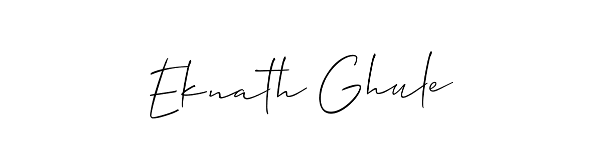 Use a signature maker to create a handwritten signature online. With this signature software, you can design (Allison_Script) your own signature for name Eknath Ghule. Eknath Ghule signature style 2 images and pictures png