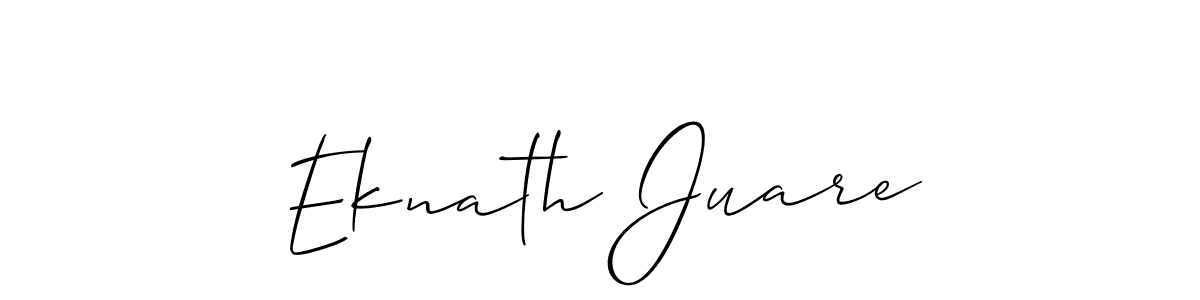 Eknath Juare stylish signature style. Best Handwritten Sign (Allison_Script) for my name. Handwritten Signature Collection Ideas for my name Eknath Juare. Eknath Juare signature style 2 images and pictures png