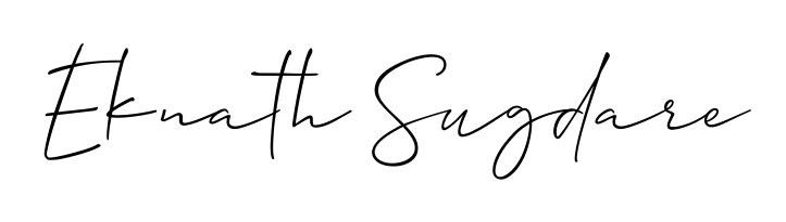 Also You can easily find your signature by using the search form. We will create Eknath Sugdare name handwritten signature images for you free of cost using Allison_Script sign style. Eknath Sugdare signature style 2 images and pictures png