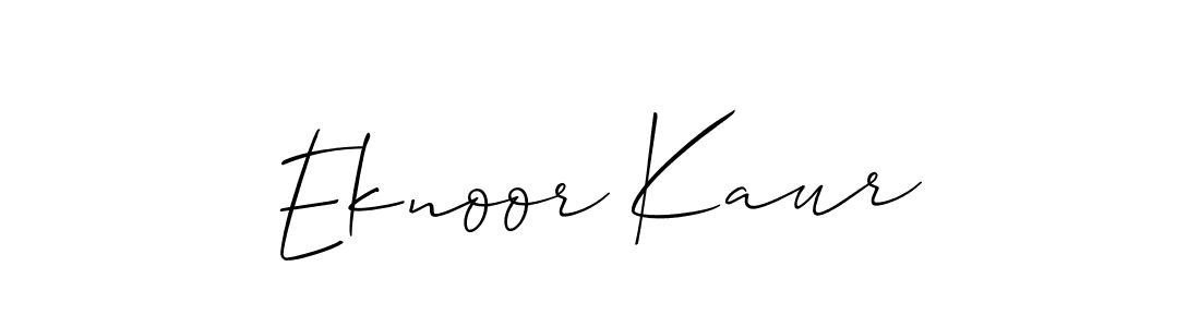 Make a short Eknoor Kaur signature style. Manage your documents anywhere anytime using Allison_Script. Create and add eSignatures, submit forms, share and send files easily. Eknoor Kaur signature style 2 images and pictures png