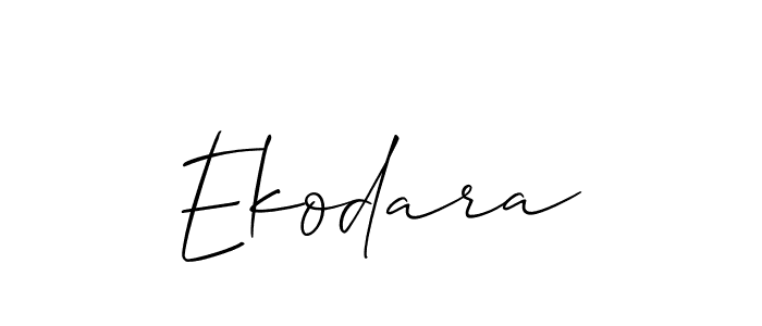 You should practise on your own different ways (Allison_Script) to write your name (Ekodara) in signature. don't let someone else do it for you. Ekodara signature style 2 images and pictures png