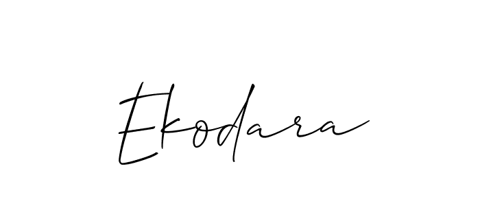 How to make Ekodara name signature. Use Allison_Script style for creating short signs online. This is the latest handwritten sign. Ekodara signature style 2 images and pictures png