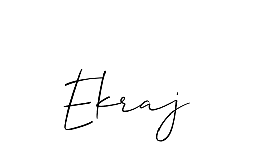 Also You can easily find your signature by using the search form. We will create Ekraj name handwritten signature images for you free of cost using Allison_Script sign style. Ekraj signature style 2 images and pictures png