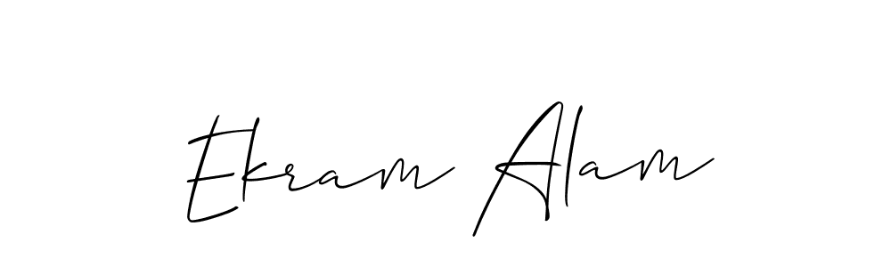 It looks lik you need a new signature style for name Ekram Alam. Design unique handwritten (Allison_Script) signature with our free signature maker in just a few clicks. Ekram Alam signature style 2 images and pictures png