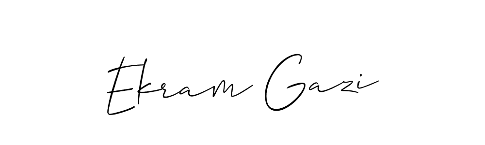 How to Draw Ekram Gazi signature style? Allison_Script is a latest design signature styles for name Ekram Gazi. Ekram Gazi signature style 2 images and pictures png