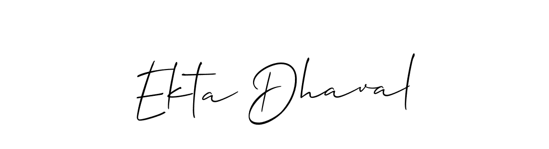 Once you've used our free online signature maker to create your best signature Allison_Script style, it's time to enjoy all of the benefits that Ekta Dhaval name signing documents. Ekta Dhaval signature style 2 images and pictures png