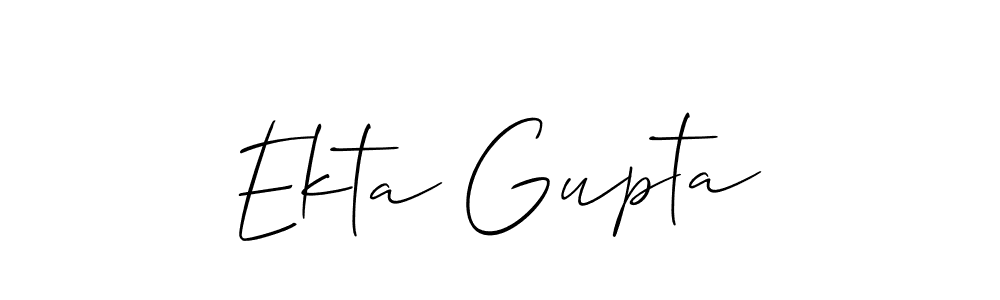 How to make Ekta Gupta signature? Allison_Script is a professional autograph style. Create handwritten signature for Ekta Gupta name. Ekta Gupta signature style 2 images and pictures png