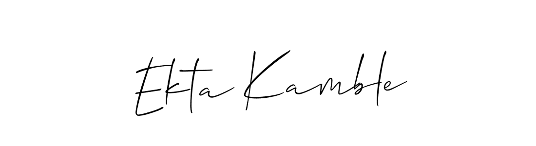 You can use this online signature creator to create a handwritten signature for the name Ekta Kamble. This is the best online autograph maker. Ekta Kamble signature style 2 images and pictures png