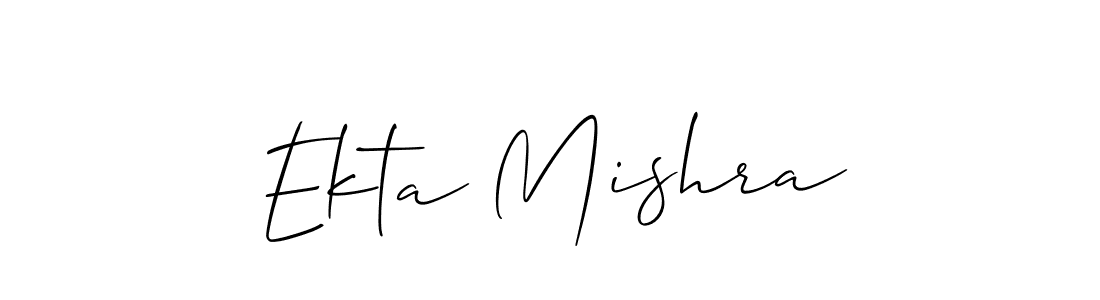 Once you've used our free online signature maker to create your best signature Allison_Script style, it's time to enjoy all of the benefits that Ekta Mishra name signing documents. Ekta Mishra signature style 2 images and pictures png