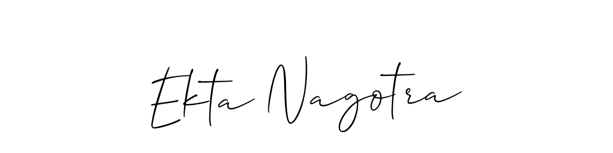 Also You can easily find your signature by using the search form. We will create Ekta Nagotra name handwritten signature images for you free of cost using Allison_Script sign style. Ekta Nagotra signature style 2 images and pictures png