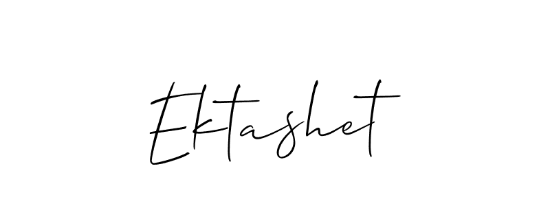 if you are searching for the best signature style for your name Ektashet. so please give up your signature search. here we have designed multiple signature styles  using Allison_Script. Ektashet signature style 2 images and pictures png