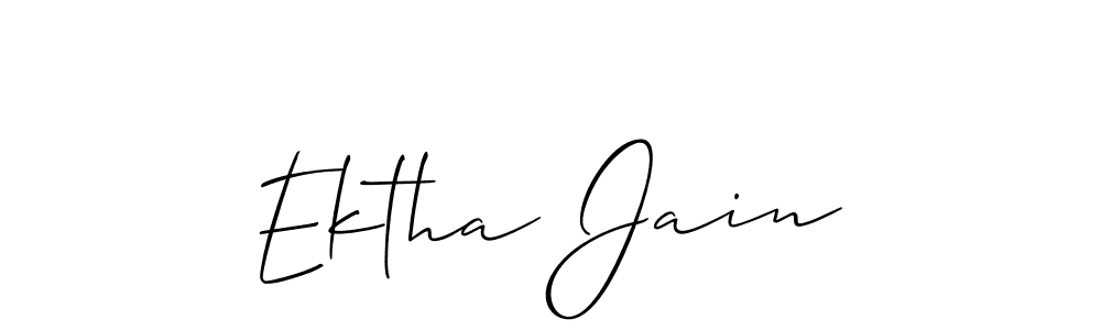 This is the best signature style for the Ektha Jain name. Also you like these signature font (Allison_Script). Mix name signature. Ektha Jain signature style 2 images and pictures png