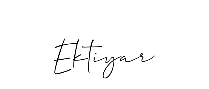 if you are searching for the best signature style for your name Ektiyar. so please give up your signature search. here we have designed multiple signature styles  using Allison_Script. Ektiyar signature style 2 images and pictures png