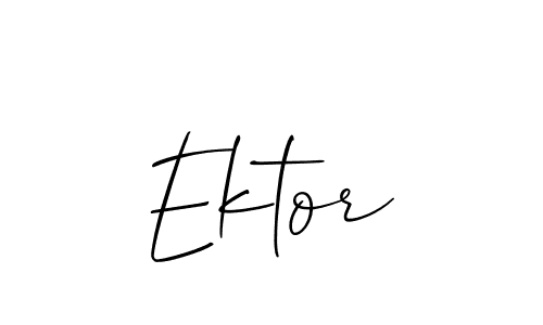 Make a short Ektor signature style. Manage your documents anywhere anytime using Allison_Script. Create and add eSignatures, submit forms, share and send files easily. Ektor signature style 2 images and pictures png