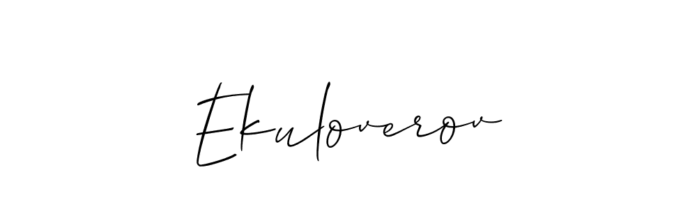 Once you've used our free online signature maker to create your best signature Allison_Script style, it's time to enjoy all of the benefits that Ekuloverov name signing documents. Ekuloverov signature style 2 images and pictures png