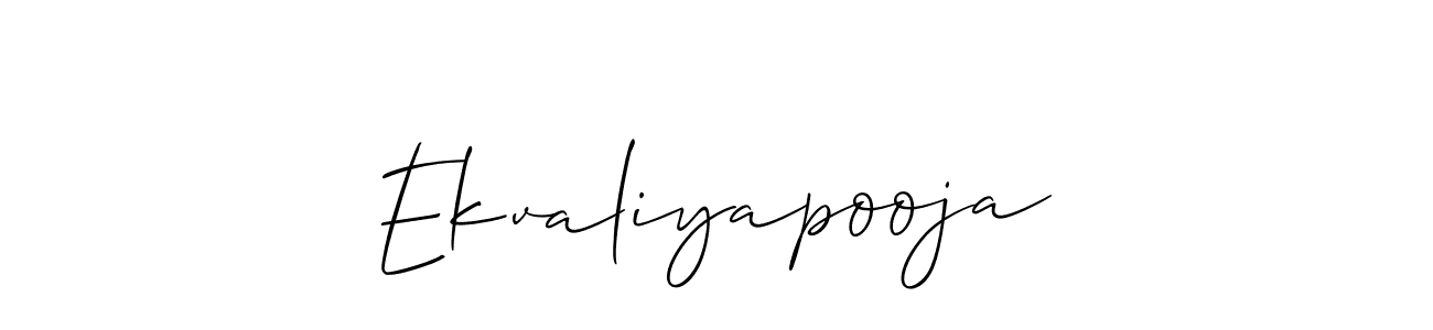 It looks lik you need a new signature style for name Ekvaliyapooja. Design unique handwritten (Allison_Script) signature with our free signature maker in just a few clicks. Ekvaliyapooja signature style 2 images and pictures png