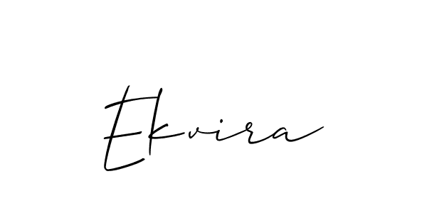 Ekvira stylish signature style. Best Handwritten Sign (Allison_Script) for my name. Handwritten Signature Collection Ideas for my name Ekvira. Ekvira signature style 2 images and pictures png