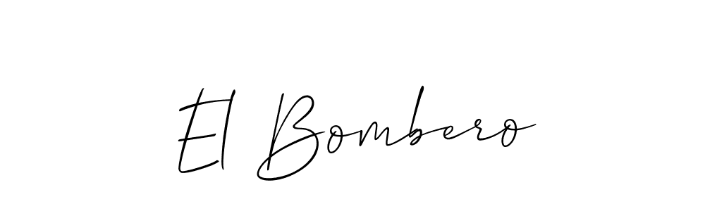See photos of El Bombero official signature by Spectra . Check more albums & portfolios. Read reviews & check more about Allison_Script font. El Bombero signature style 2 images and pictures png