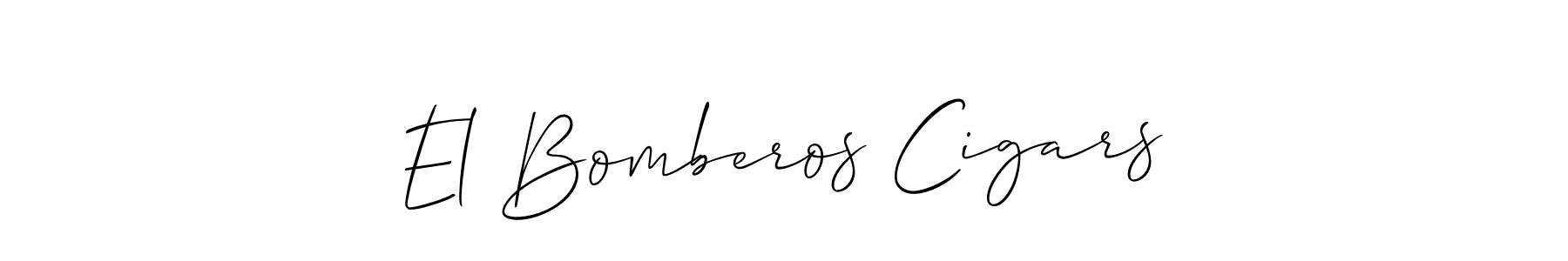 How to make El Bomberos Cigars signature? Allison_Script is a professional autograph style. Create handwritten signature for El Bomberos Cigars name. El Bomberos Cigars signature style 2 images and pictures png