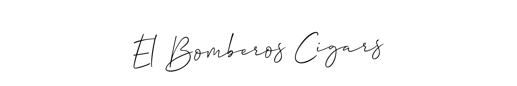 How to make El Bomberos Cigars signature? Allison_Script is a professional autograph style. Create handwritten signature for El Bomberos Cigars name. El Bomberos Cigars signature style 2 images and pictures png