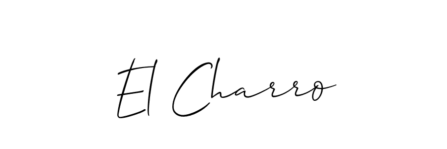 El Charro stylish signature style. Best Handwritten Sign (Allison_Script) for my name. Handwritten Signature Collection Ideas for my name El Charro. El Charro signature style 2 images and pictures png