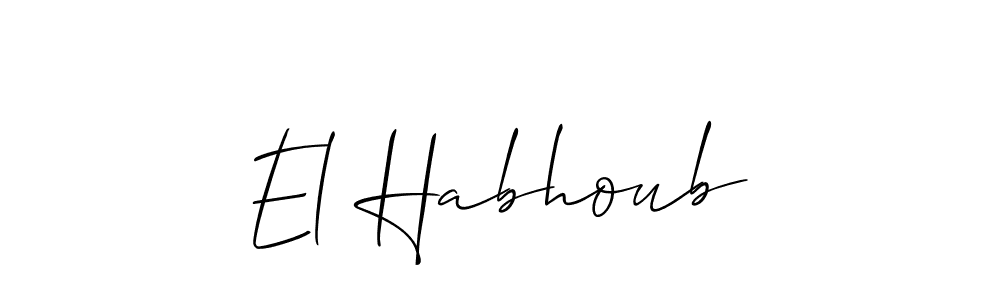 Check out images of Autograph of El Habhoub name. Actor El Habhoub Signature Style. Allison_Script is a professional sign style online. El Habhoub signature style 2 images and pictures png