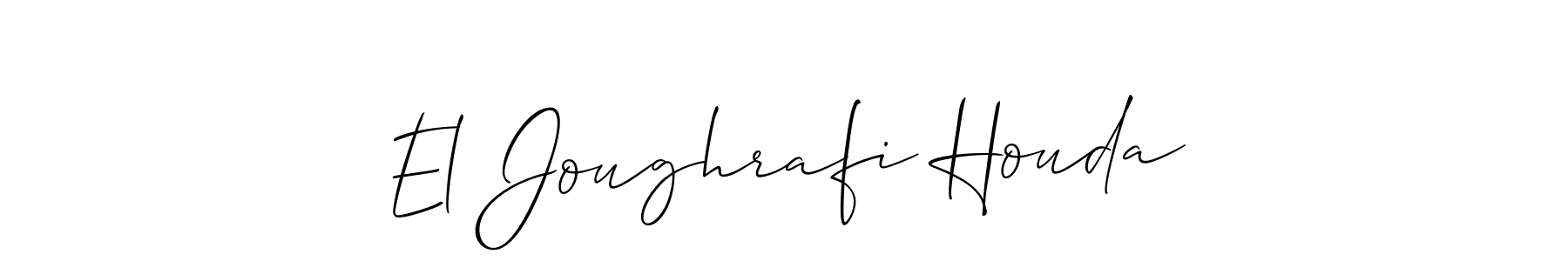 Create a beautiful signature design for name El Joughrafi Houda. With this signature (Allison_Script) fonts, you can make a handwritten signature for free. El Joughrafi Houda signature style 2 images and pictures png