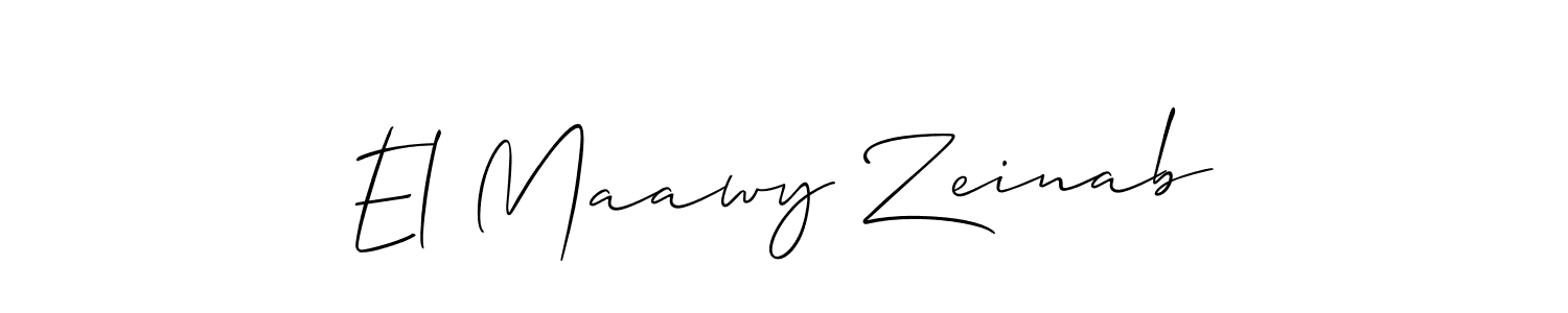 Once you've used our free online signature maker to create your best signature Allison_Script style, it's time to enjoy all of the benefits that El Maawy Zeinab name signing documents. El Maawy Zeinab signature style 2 images and pictures png