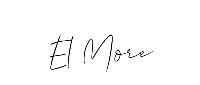 This is the best signature style for the El More name. Also you like these signature font (Allison_Script). Mix name signature. El More signature style 2 images and pictures png