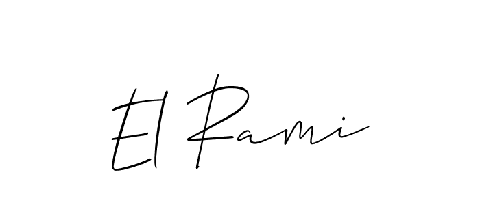 This is the best signature style for the El Rami name. Also you like these signature font (Allison_Script). Mix name signature. El Rami signature style 2 images and pictures png