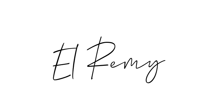 How to Draw El Remy signature style? Allison_Script is a latest design signature styles for name El Remy. El Remy signature style 2 images and pictures png