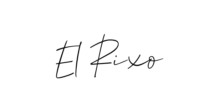 How to make El Rixo signature? Allison_Script is a professional autograph style. Create handwritten signature for El Rixo name. El Rixo signature style 2 images and pictures png