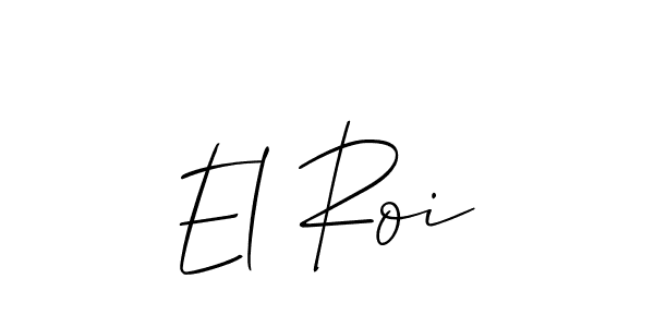 if you are searching for the best signature style for your name El Roi. so please give up your signature search. here we have designed multiple signature styles  using Allison_Script. El Roi signature style 2 images and pictures png