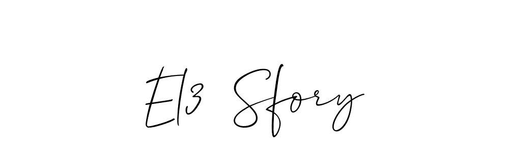 You can use this online signature creator to create a handwritten signature for the name El3  Sfory. This is the best online autograph maker. El3  Sfory signature style 2 images and pictures png