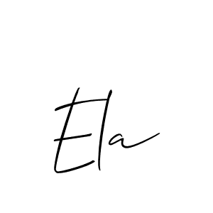 Ela stylish signature style. Best Handwritten Sign (Allison_Script) for my name. Handwritten Signature Collection Ideas for my name Ela. Ela signature style 2 images and pictures png