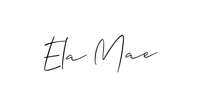 Create a beautiful signature design for name Ela Mae. With this signature (Allison_Script) fonts, you can make a handwritten signature for free. Ela Mae signature style 2 images and pictures png